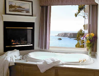 Enjoy the view of the ocean right outside your window.